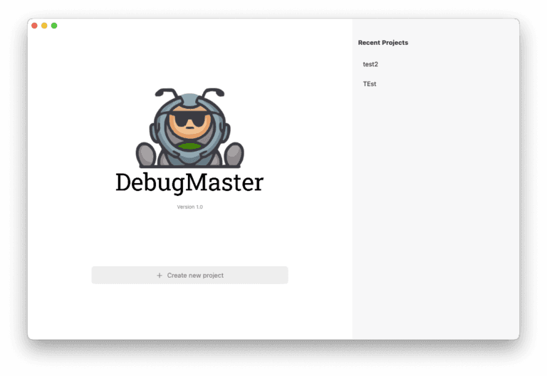 01-DebugMasterChooseProject